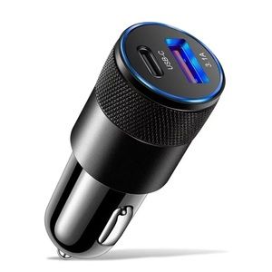 Fast car charger type c and usb